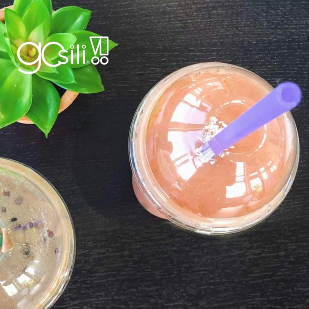 GoSili Reusable X-Long 10.75" Silicone Straw and Travel Case (3 pack) - Picture 6 of 6